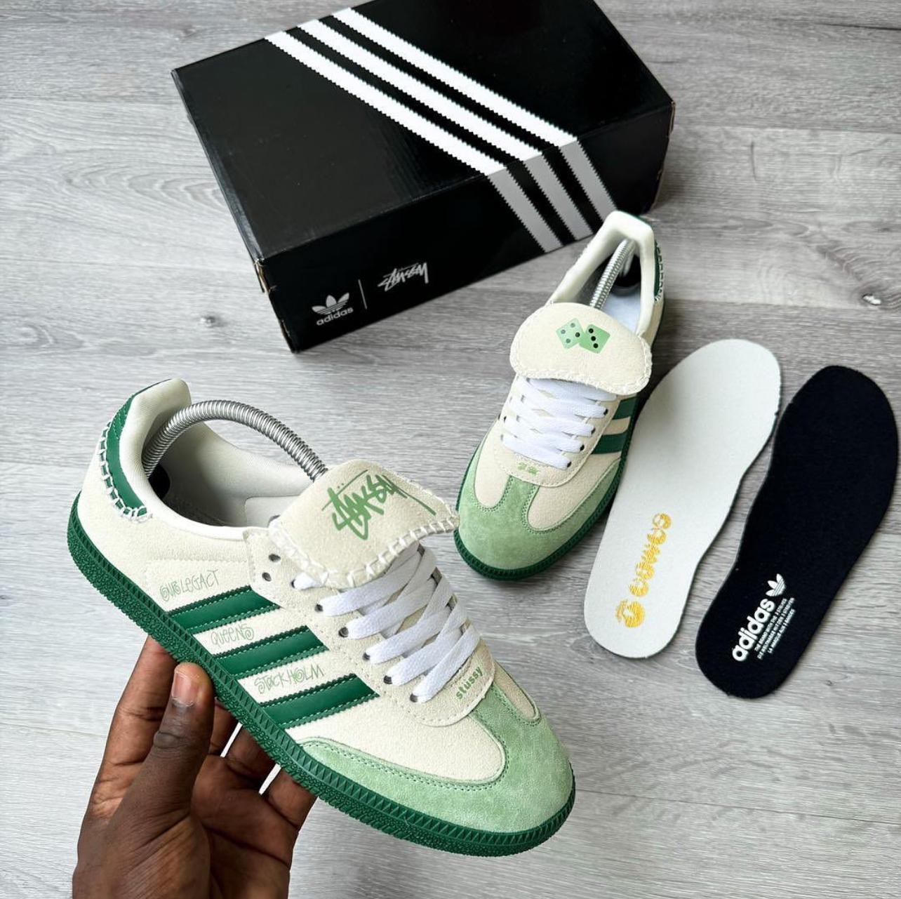 Adidas Samba x Stussy Green