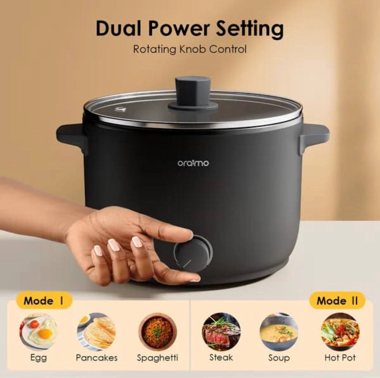 Oraimo Smart Cooker 1000W 3L Electric Cooker